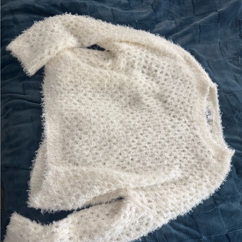 Nordstrom Cream Textured Sweater